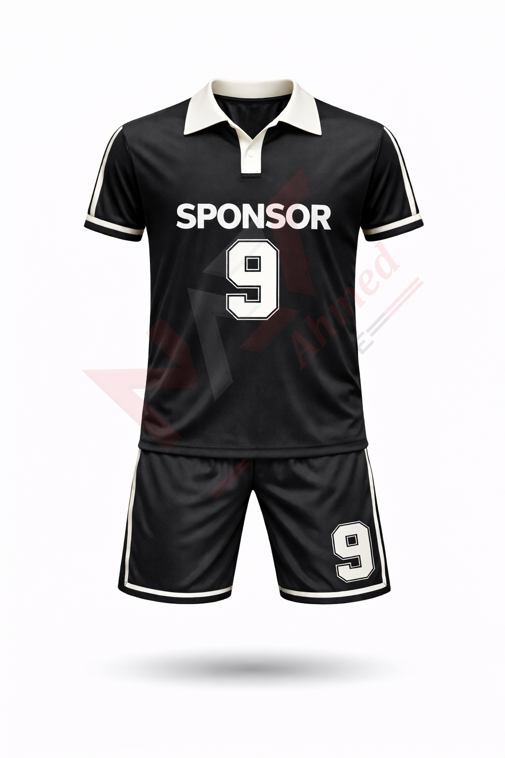 Retro Polo Soccer Uniform – Custom Sponsor & Number design