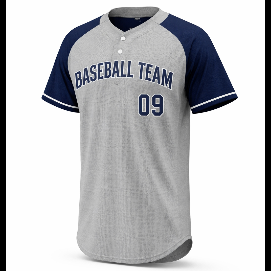 Two Button Baseball Jersey