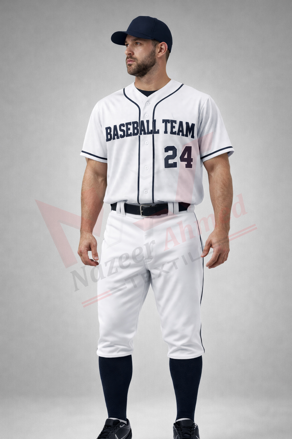 Customized Full button classic Baseball Uniform