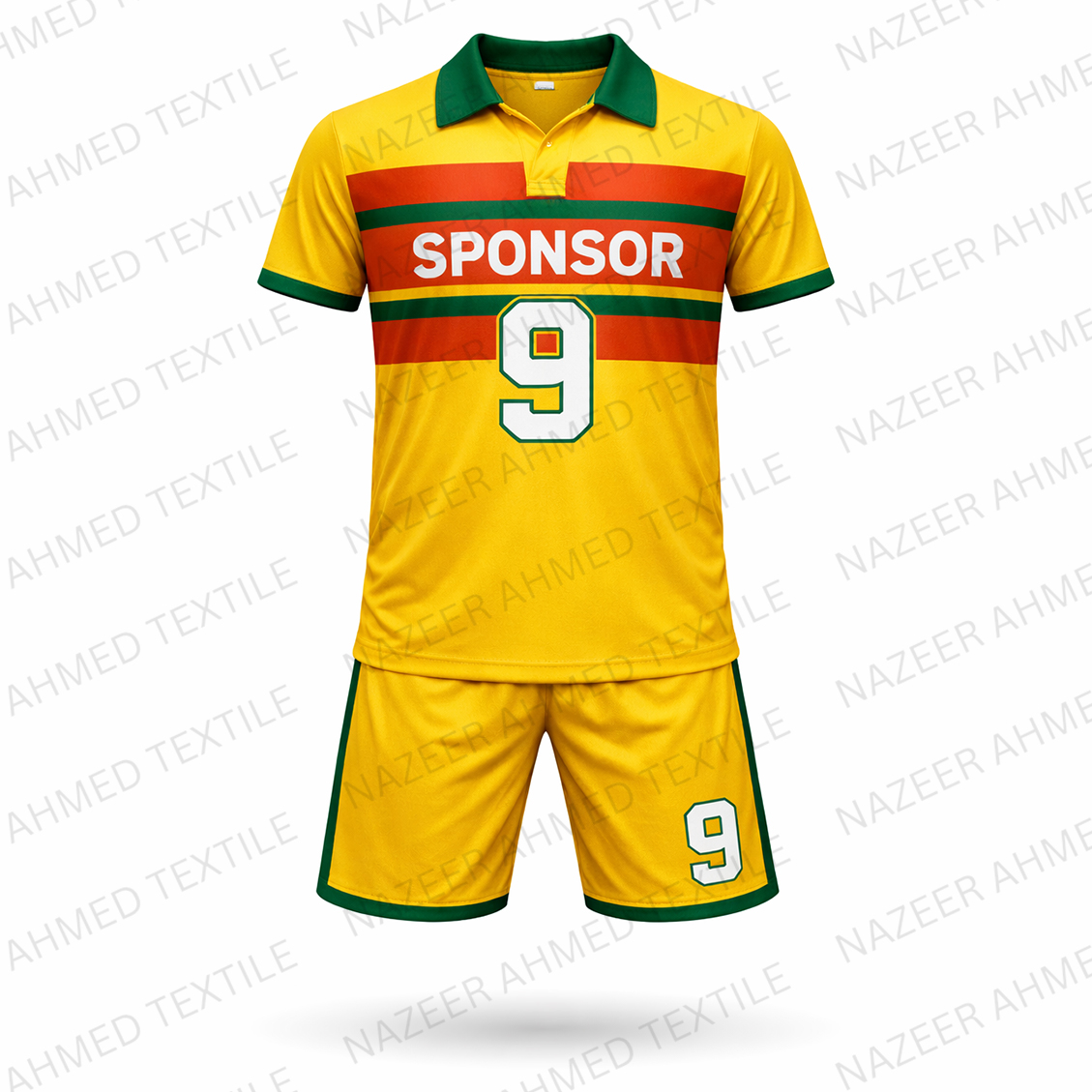 Retro Polo Soccer Uniform – Custom Sponsor & Number